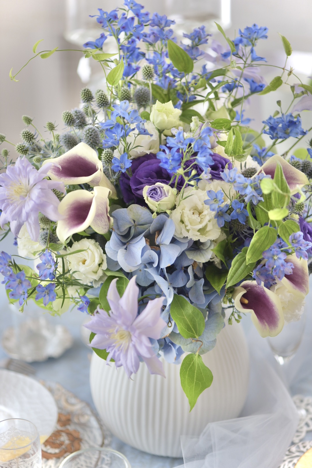 涼やか夏のブーケ𓇼Summer Bouquet | 広島県安芸郡｜フラワー教室